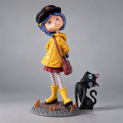 Raincoat Girl Halloween Model