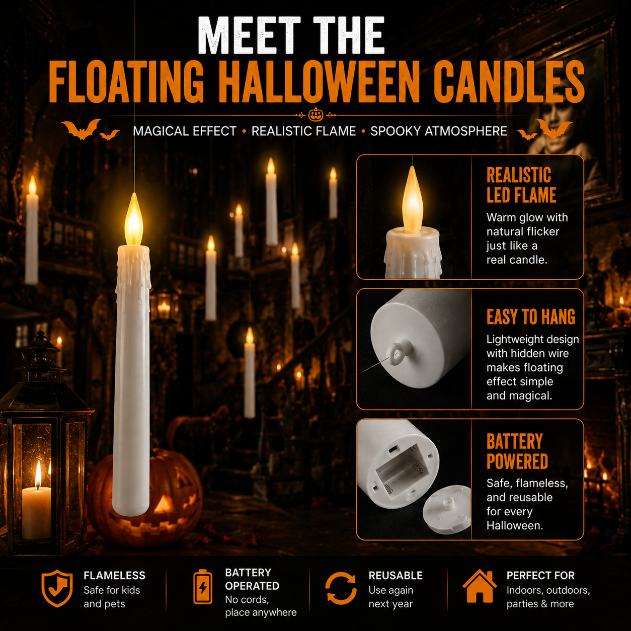 Floating Flame Candles™