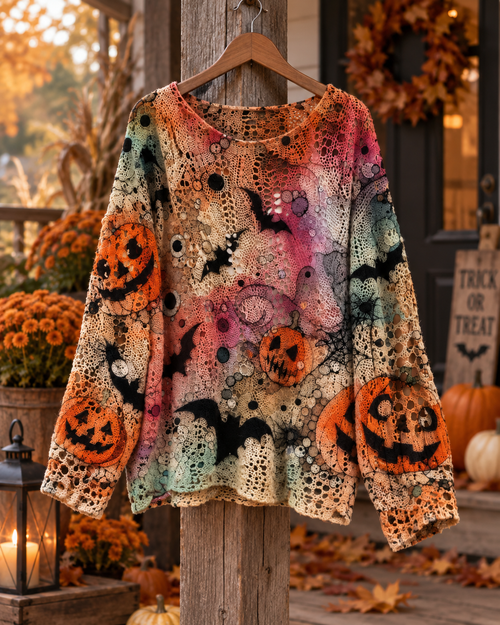Velara™ Halloween Crochet Sweater