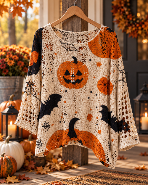 Velara™ Halloween Crochet Sweater