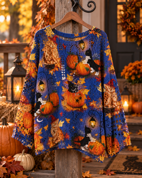 Velara™ Halloween Crochet Sweater