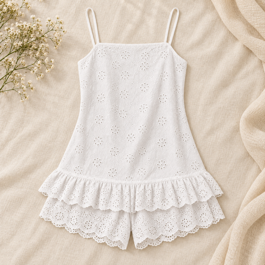 Velara™ Boho Lace Romper Dress