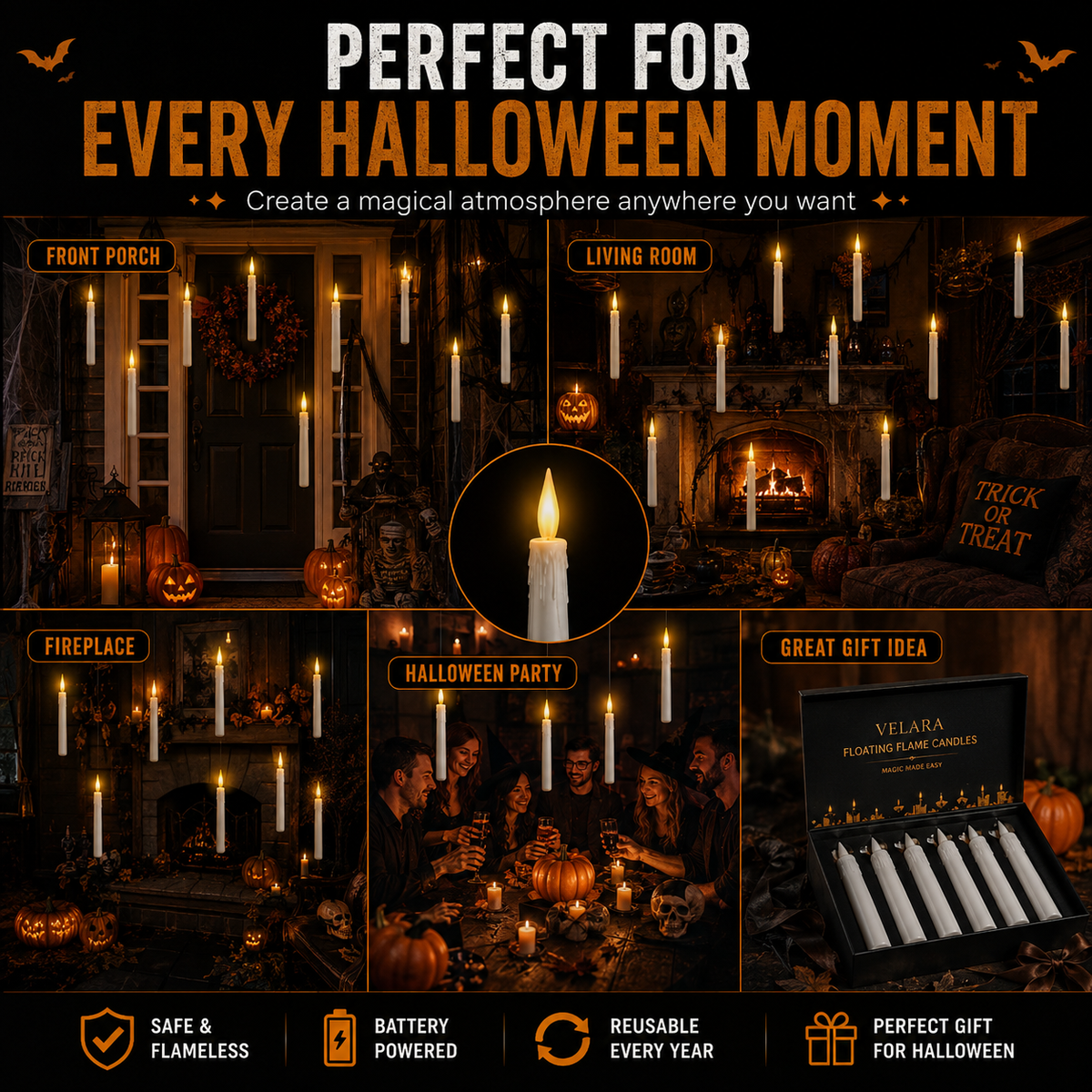 Floating Flame Candles™