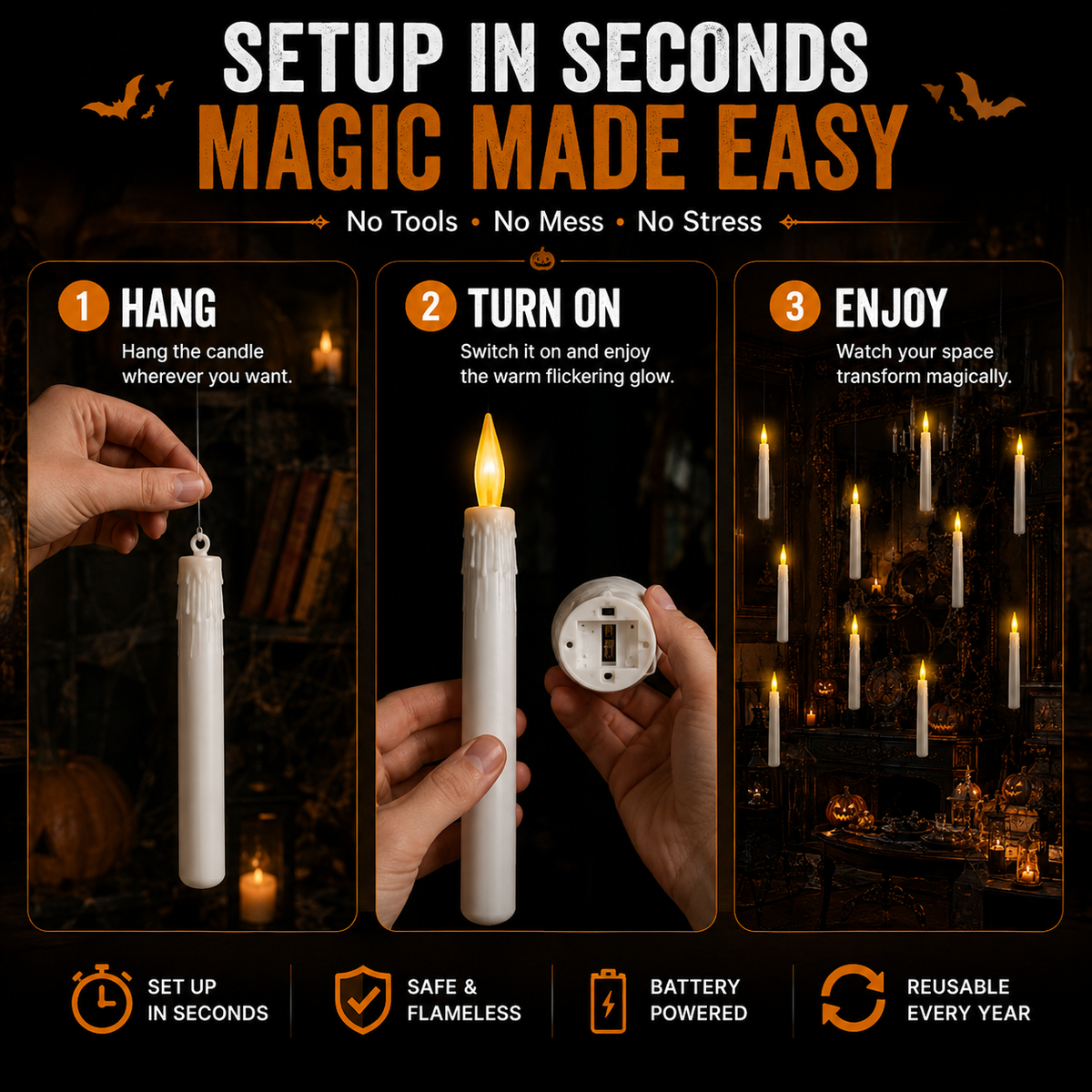 Floating Flame Candles™