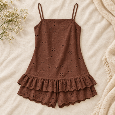 Velara™ Boho Lace Romper Dress