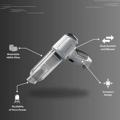 Airify Pro - Soffiatore d'Aria Portatile/Aspirapolvere per Auto