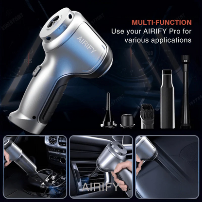 Airify Pro - Soffiatore d'Aria Portatile/Aspirapolvere per Auto